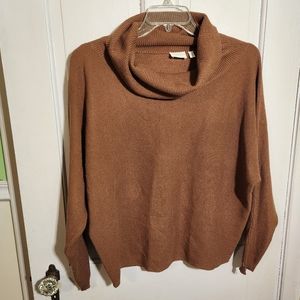 Cyrus cowl neck waffle knit sweater size XL